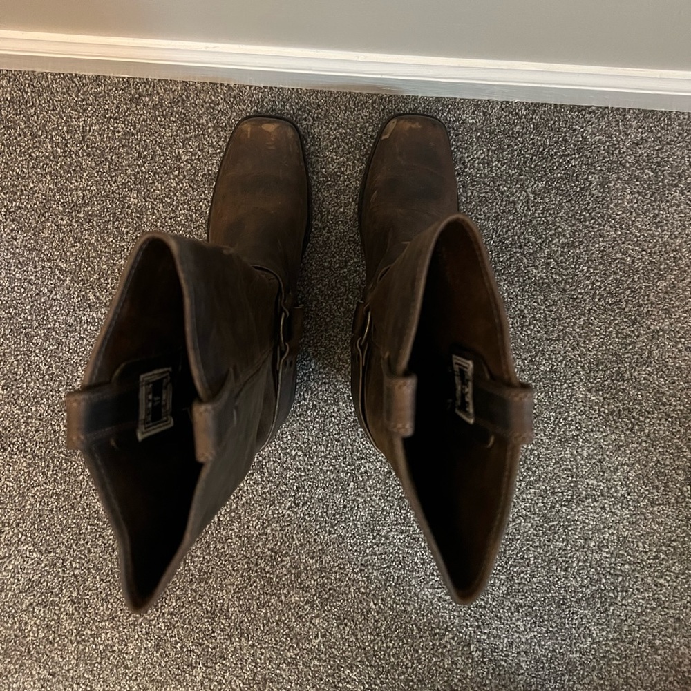 NEVER WORN - Frye Harness Biker Boots